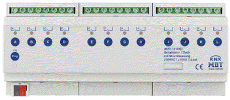 ​Актуатор релейный KNX 12-канальный