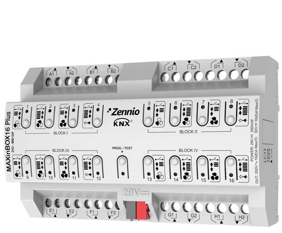 MAXinBOX 24 / Модуль KNX релейный, многофункциональный, 24 выхода