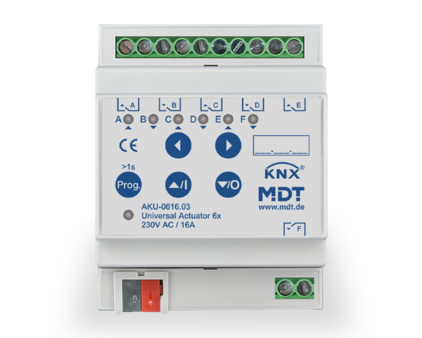 AKU-0616.03 Актуатор универсальный KNX 6-канальный