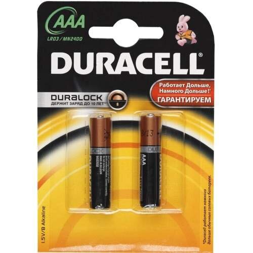 Батарейки щелочные Duracell LR03-2BL BASIC